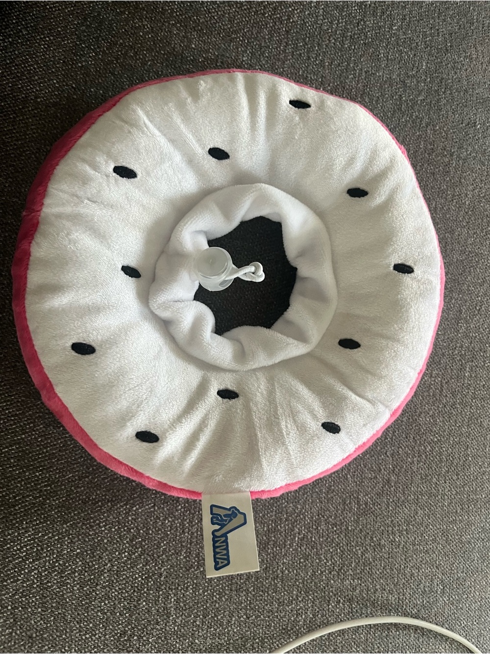 Pink & White Kids Bib Collar - Donut Style